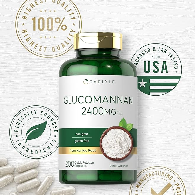 Glucomannan Fiber Capsules (90ct)
